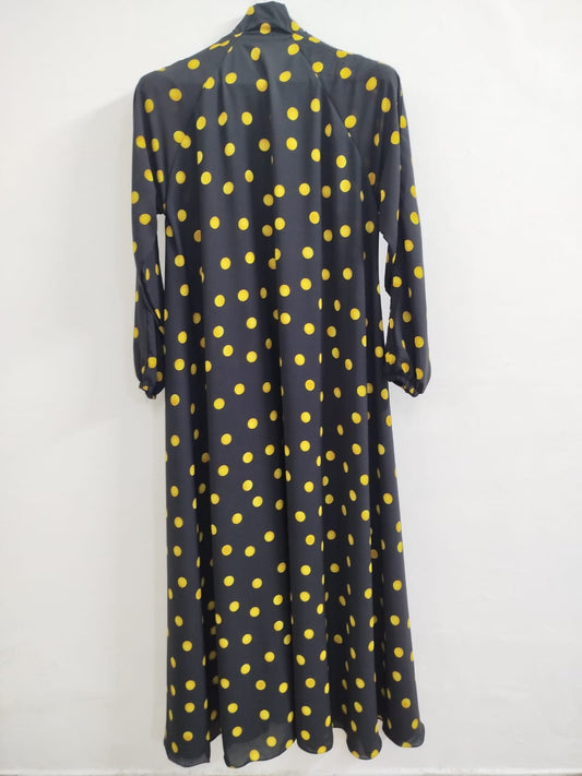 Premium Soft Chiffon Malai Printed Abaya