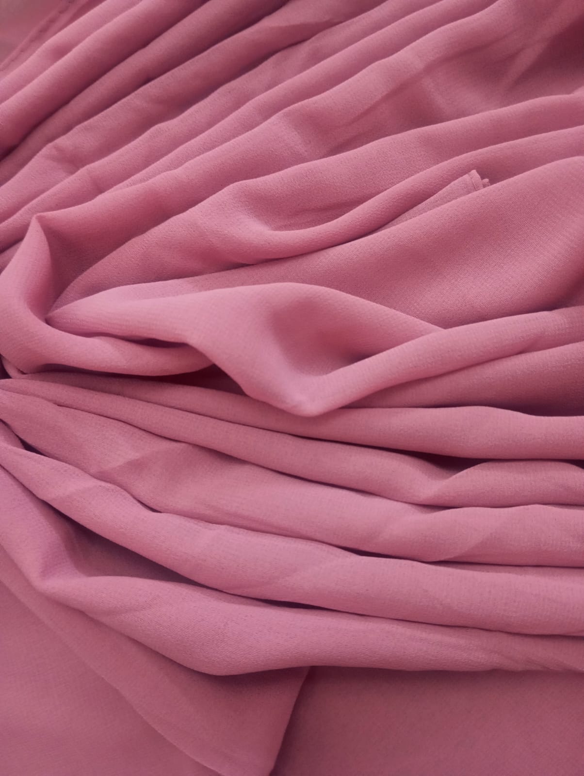 Bright Pink Georgette Scarf