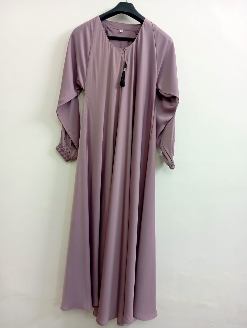 Full Flare Lilac Abaya