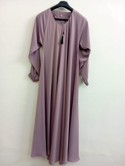 Full Flare Lilac Abaya