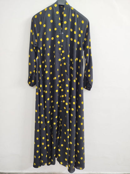 Premium Soft Chiffon Malai Printed Abaya